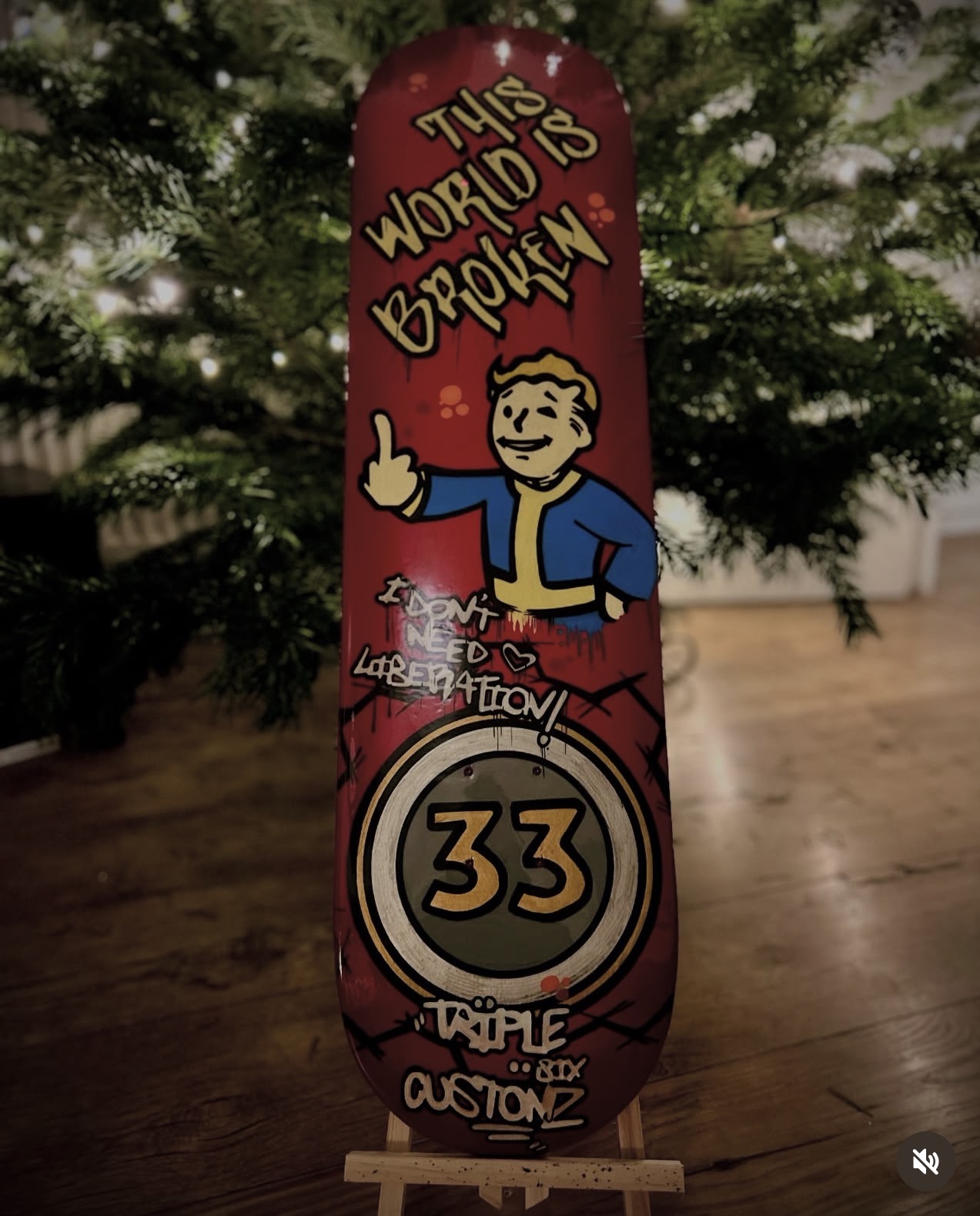 Fallout 33 custom skateboard