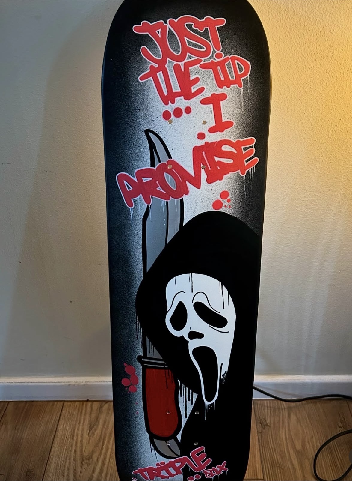 Ghostface custom skateboard