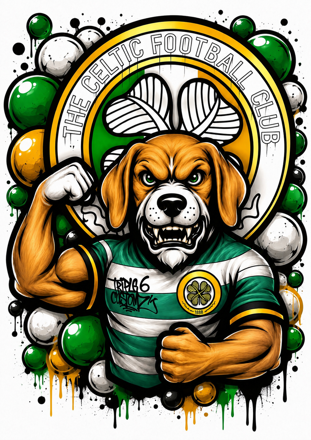 Celtic football artwork