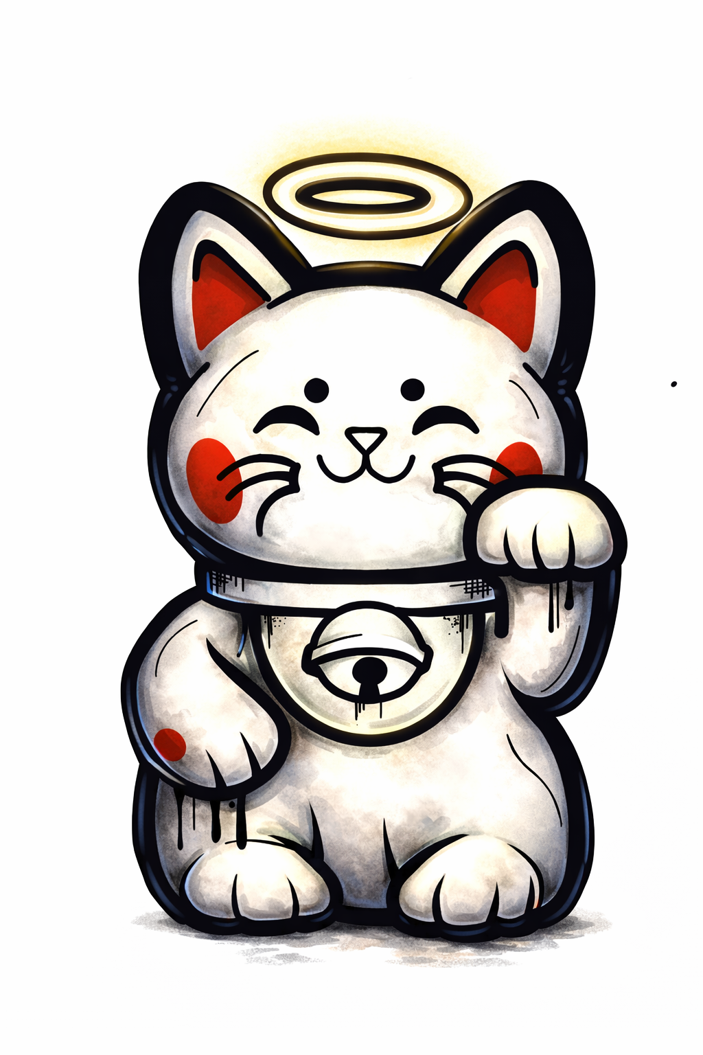 Lucky cat artwork