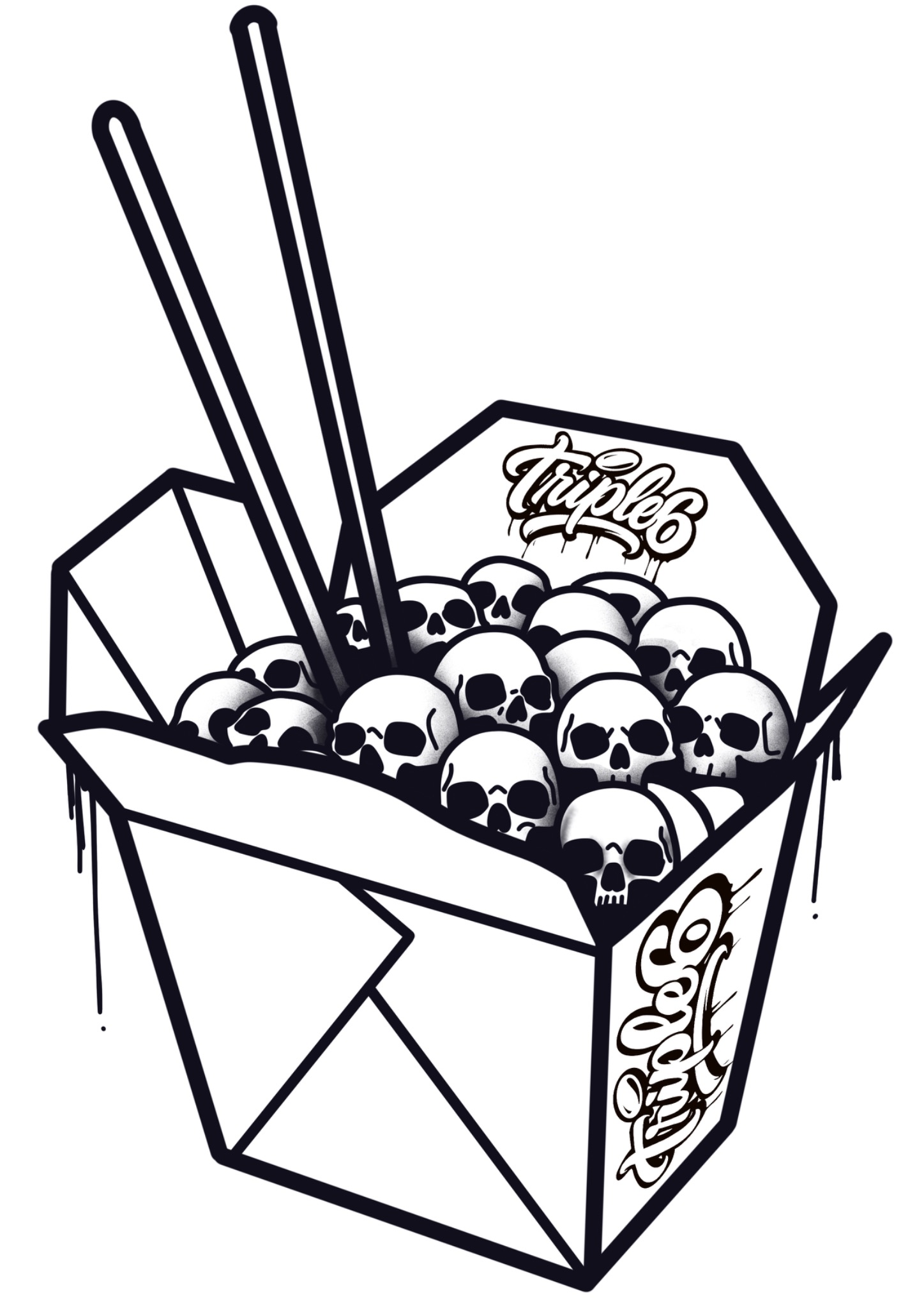 Skull box artwork